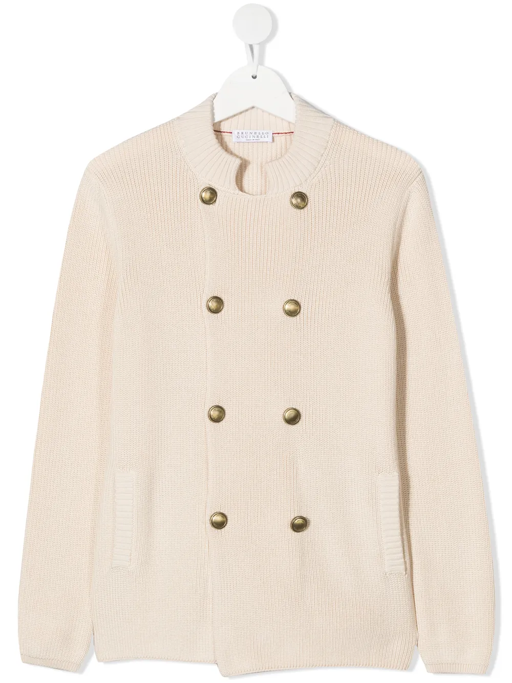Brunello Cucinelli Kids джемпер с декоративными пуговицами