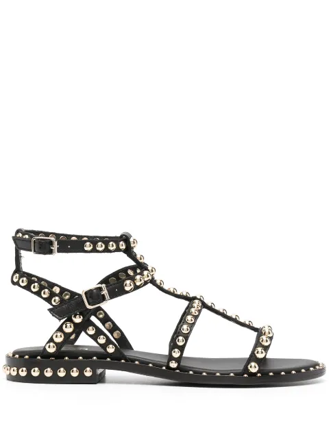 ash studded sandals black