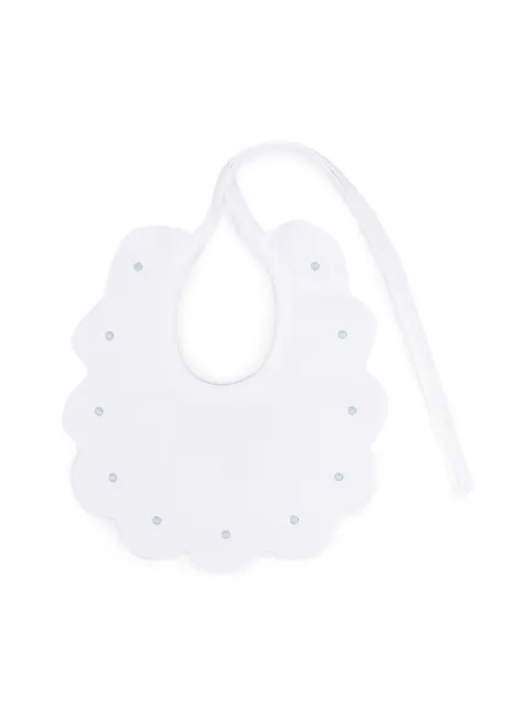 Little Bear babero con diseño festoneado