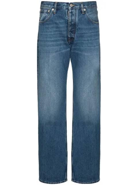Maison Margiela Calça jeans reta cropped