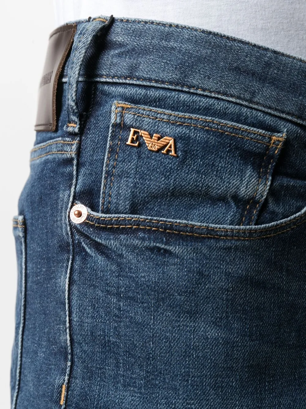 фото Emporio armani прямые джинсы средней посадки