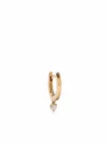 Delfina Delettrez 18kt yellow gold diamond drop single huggie hoop