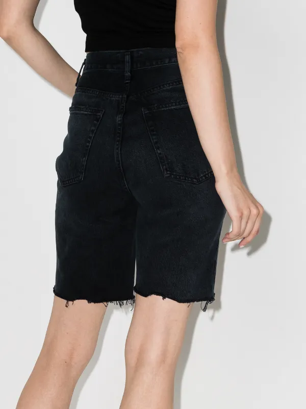 Agolde black shorts on sale