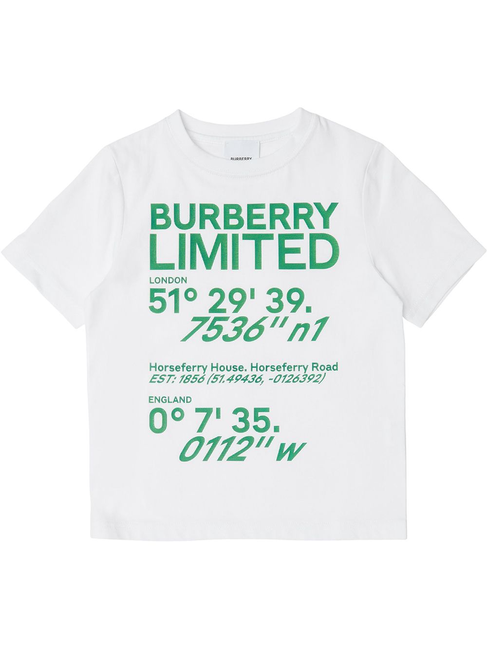 BURBERRY 坐标印花T恤