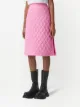 Burberry diamond-quilted A-line skirt