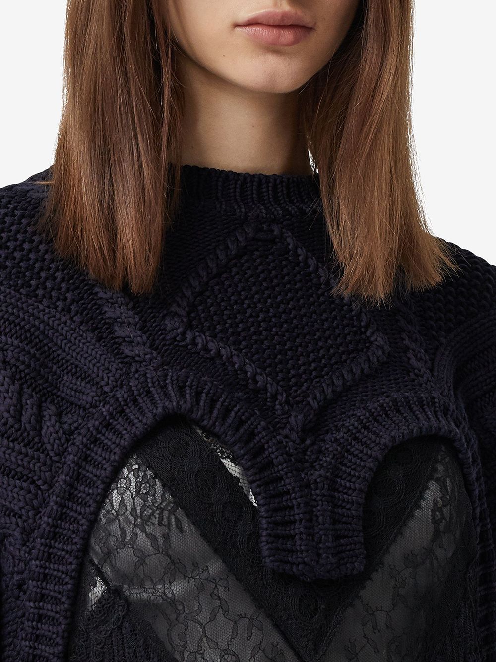 Burberry cable-knit open-front jumper Women