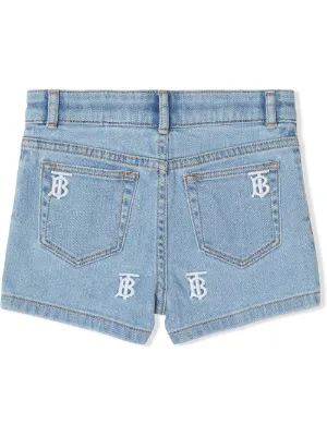 burberry shorts kids green