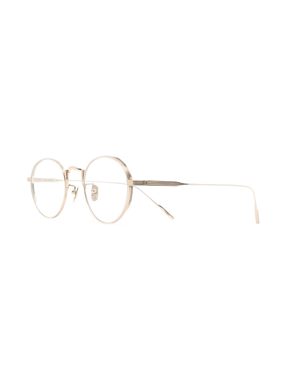 Shop Gentle Monster Liberty X 031 Round Frame Glasses In Gold