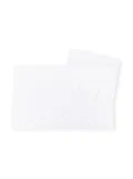 Little Bear embroidered dot blanket - White