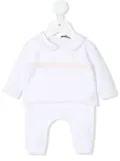 Little Bear two-tone knitted tracksuit set - White