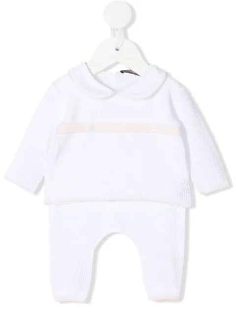Little Bear two-tone knitted tracksuit set