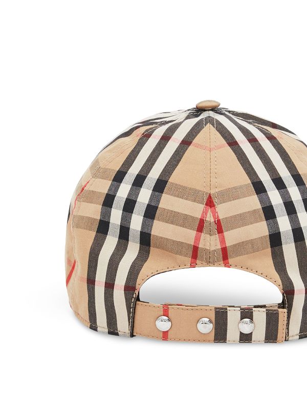 Burberry TB Monogram Vintage Check Cap - Farfetch