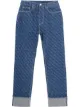 Image 1 of Burberry monogram-pattern denim jeans