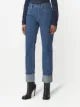 Burberry monogram-pattern denim jeans
