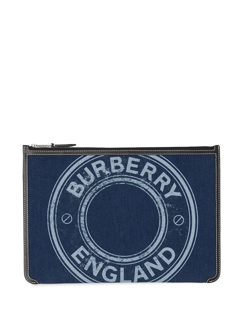 фото Burberry клатч на молнии с логотипом