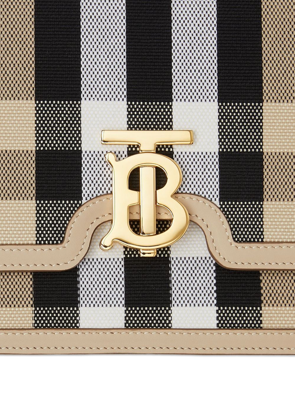 фото Burberry клетчатая сумка tb среднего размера