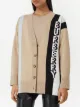 Burberry logo jacquard V-neck cardigan