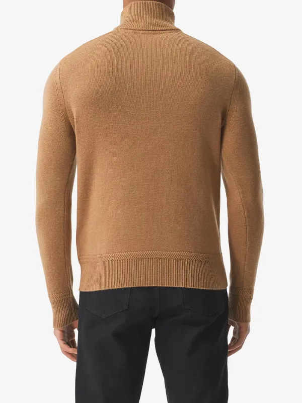 Burberry half-zip funnel-neck Jumper 