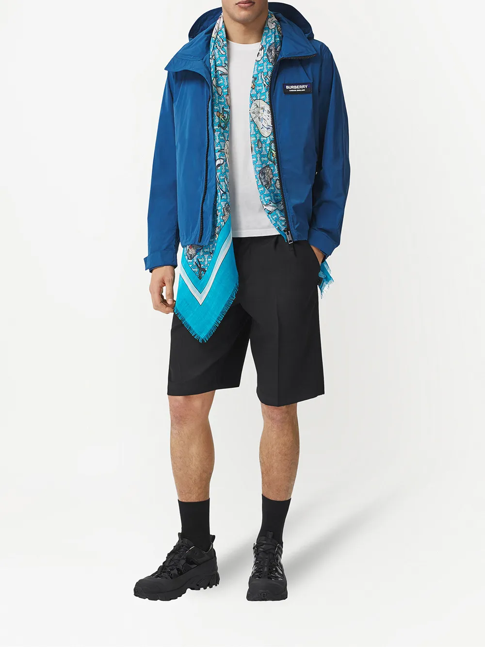 фото Burberry платок с принтом