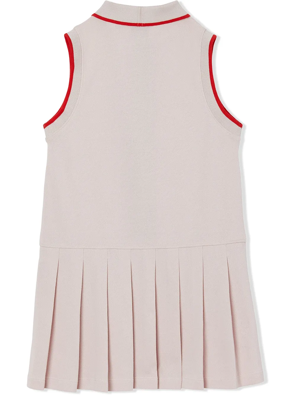 фото Burberry kids платье с воротником поло и принтом icon stripe