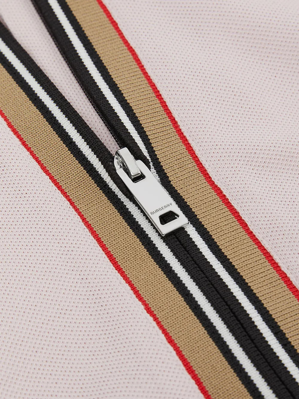 фото Burberry kids платье с воротником поло и принтом icon stripe