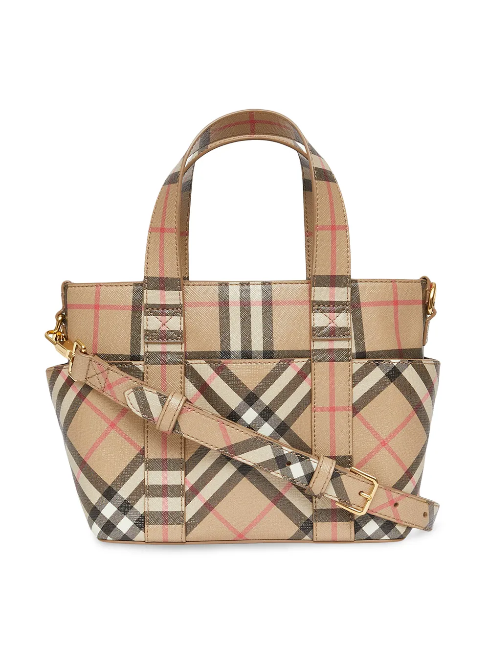 фото Burberry kids сумка-тоут в клетку vintage check с логотипом