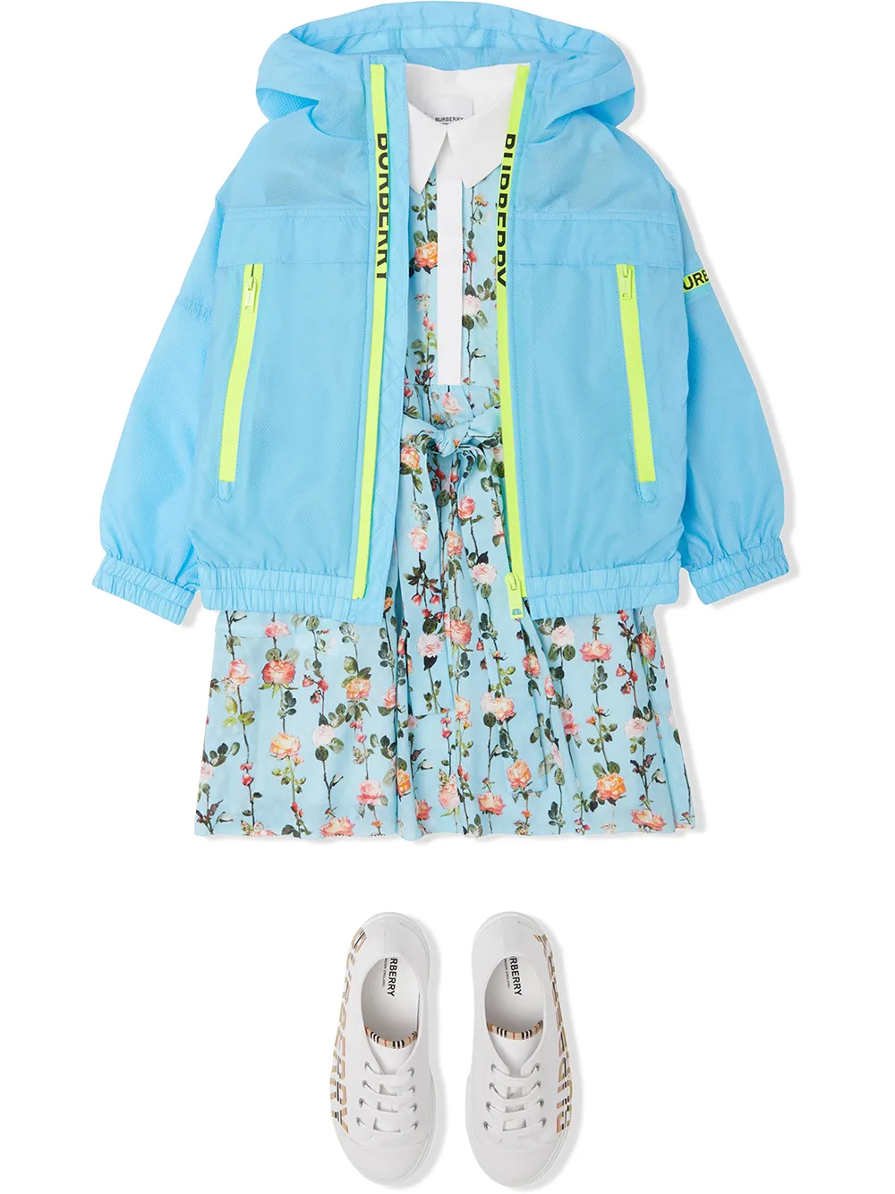 фото Burberry kids куртка с логотипом