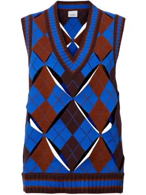 blue burberry sweater