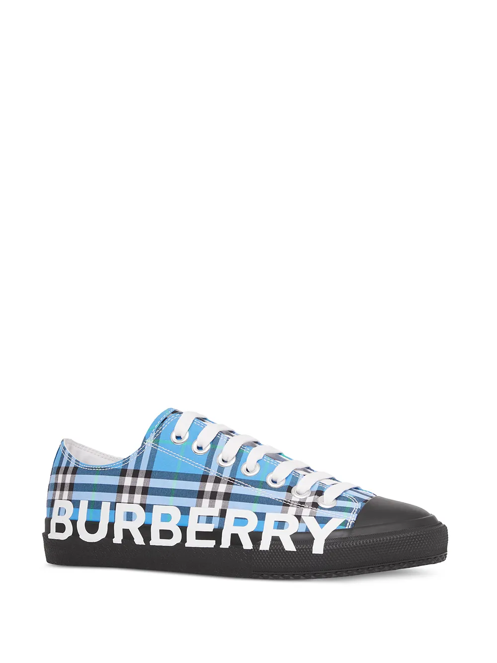 фото Burberry клетчатые кеды с логотипом