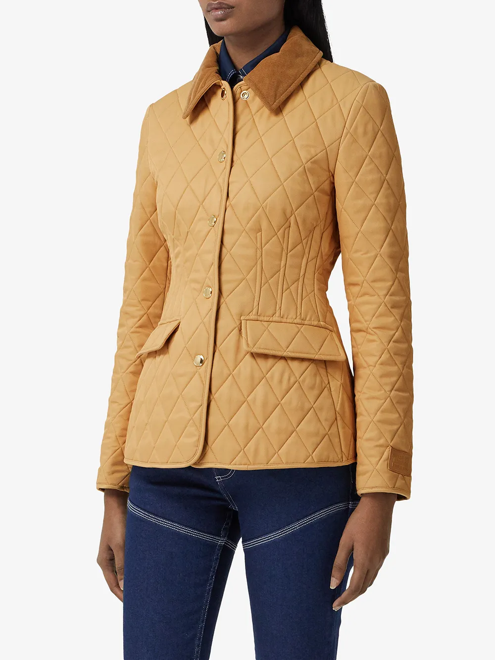 фото Burberry стеганая куртка