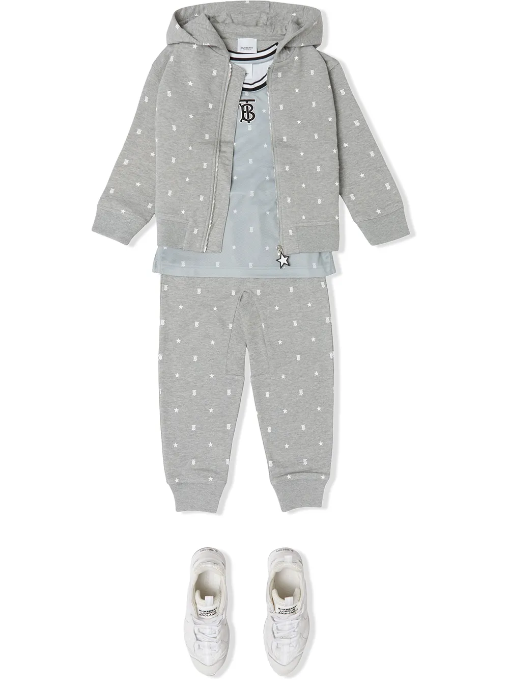 фото Burberry kids худи с узором