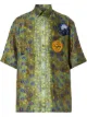 Image 1 of Burberry fish scale-print appliqué shirt