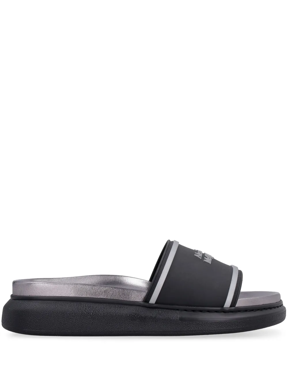 Alexander McQueen sandalias con logo estampado | negro | Image 1