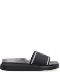 Alexander McQueen logo-print slides - Black