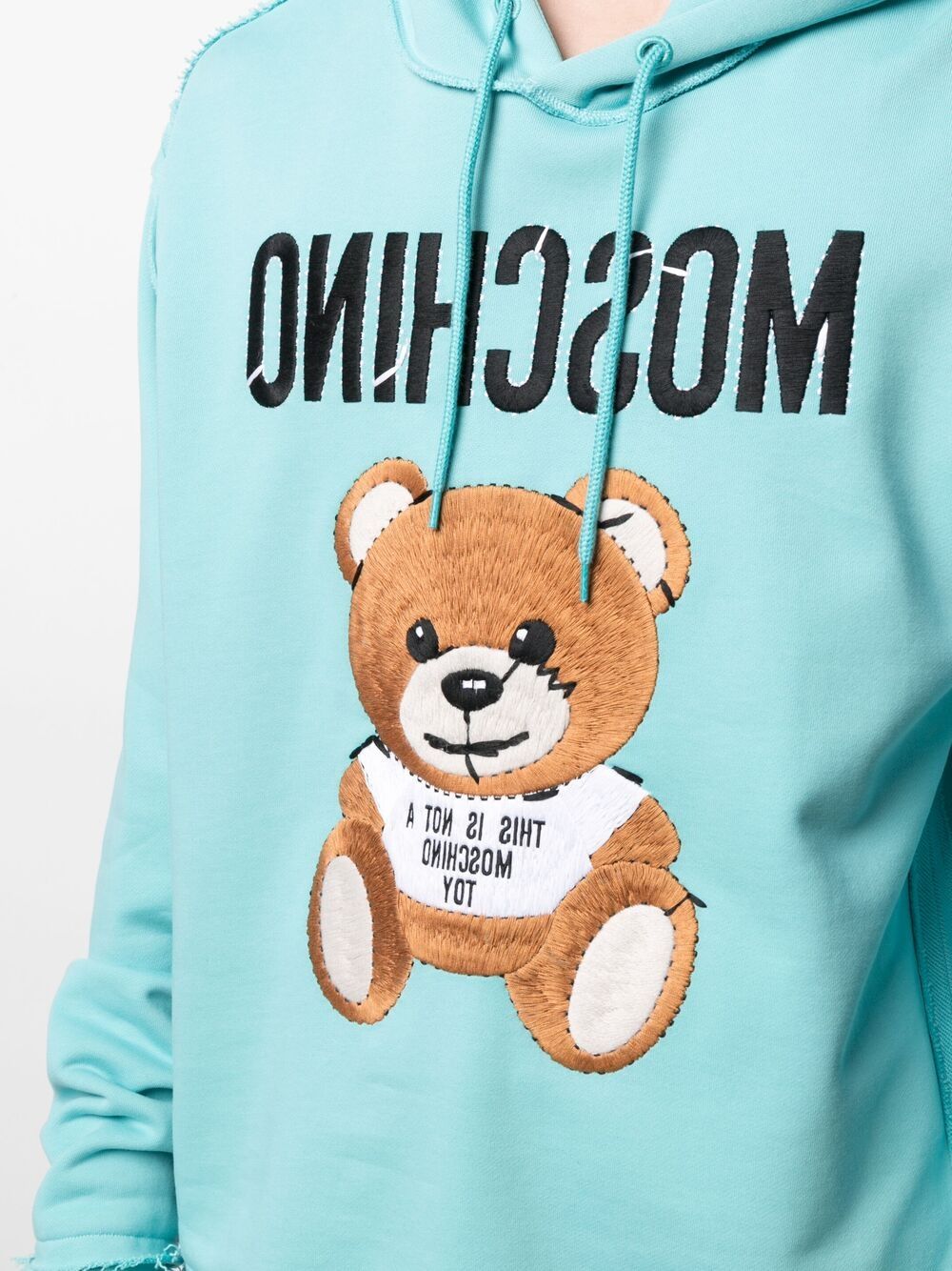 фото Moschino худи с вышивкой teddy bear