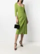 Image 2 of Dolce & Gabbana corset-bodice cady midi dress