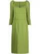 Image 1 of Dolce & Gabbana corset-bodice cady midi dress