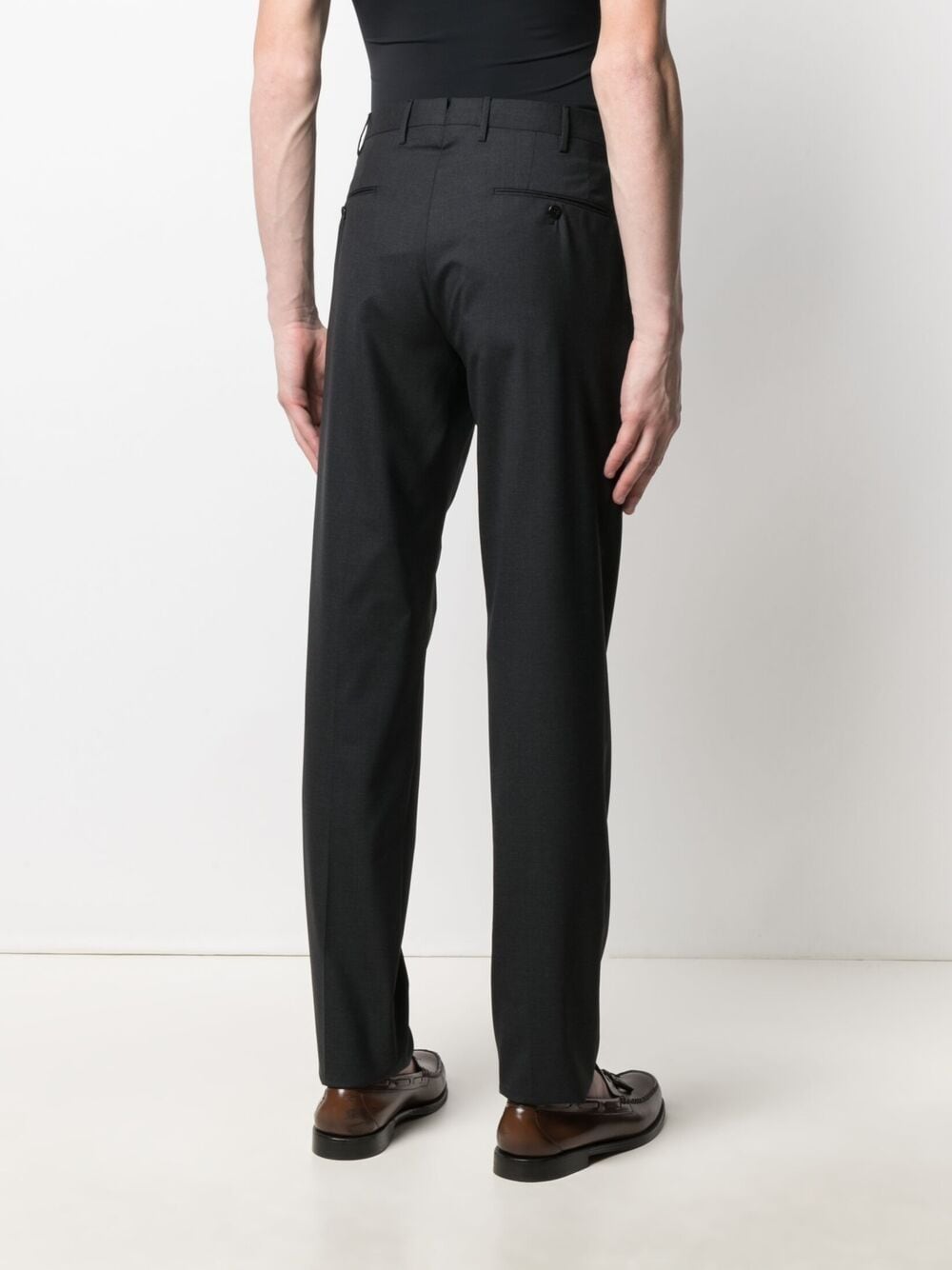 Shop Incotex Slim-leg Trousers In Grey