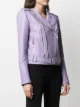 Balmain crystal-embellished leather biker jacket