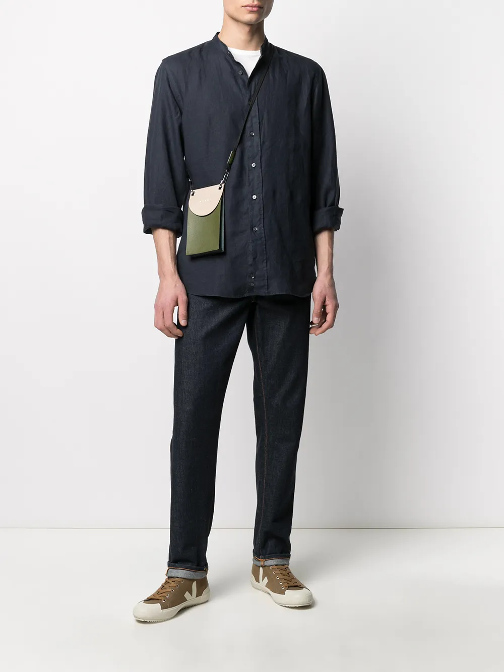 ASPESI camisa con cuello mao | Image 2