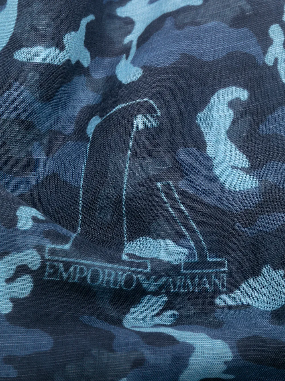 фото Emporio armani легкий шарф с камуфляжным принтом