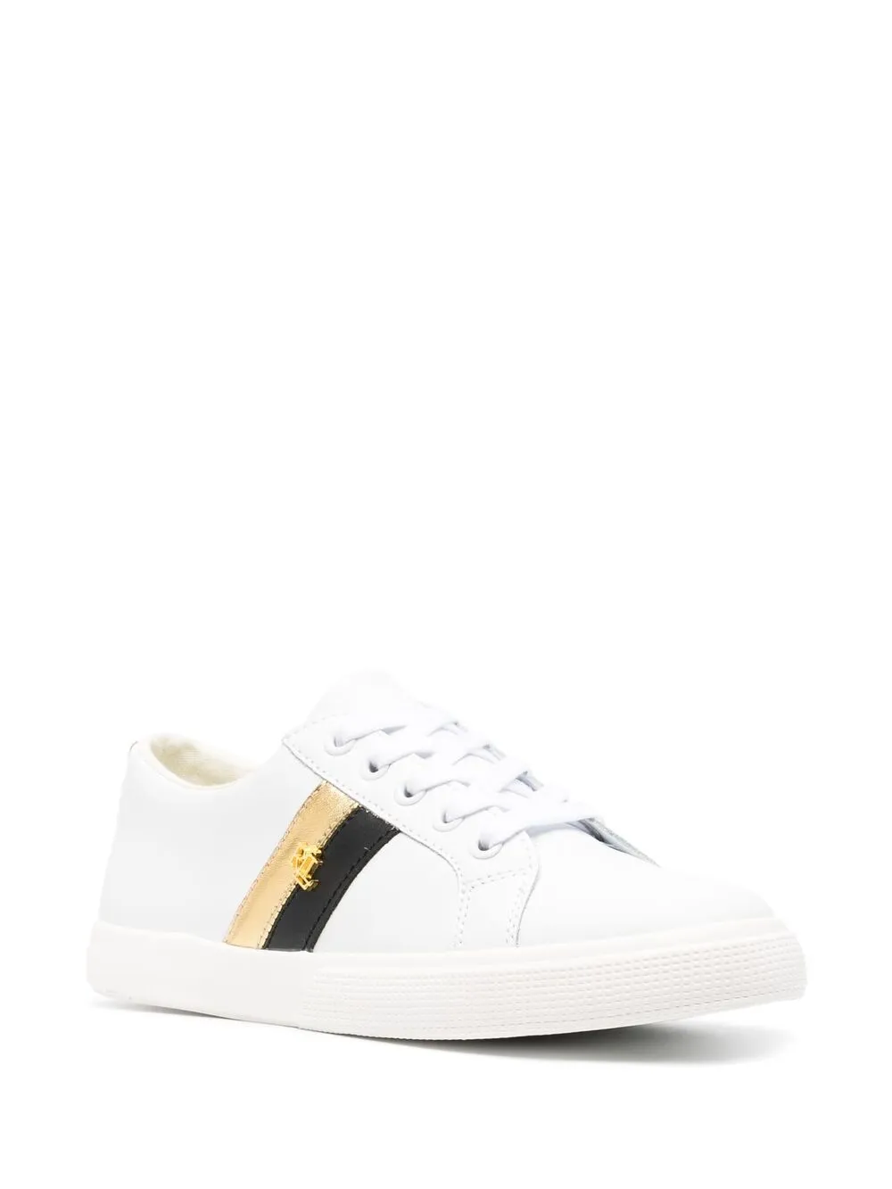 Lauren Ralph Lauren Sneakers met logoplakkaat - Wit