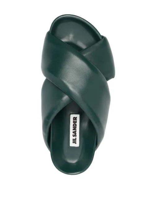 Jil Sander crossover-strap Padded Sandals - Farfetch