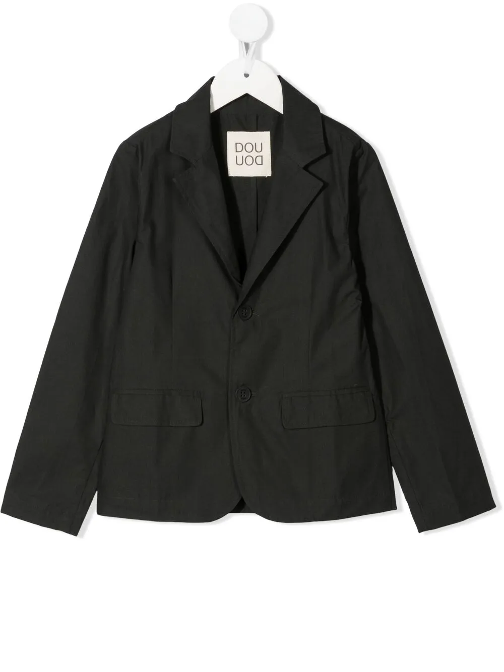 

Douuod Kids single-breasted cotton blazer - Black