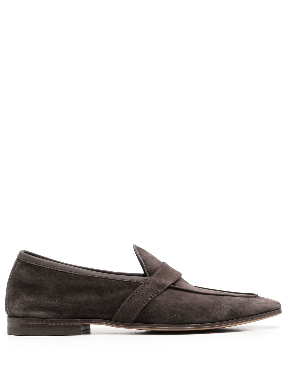 Henderson Baracco Slip-on Suede Loafers In Brown