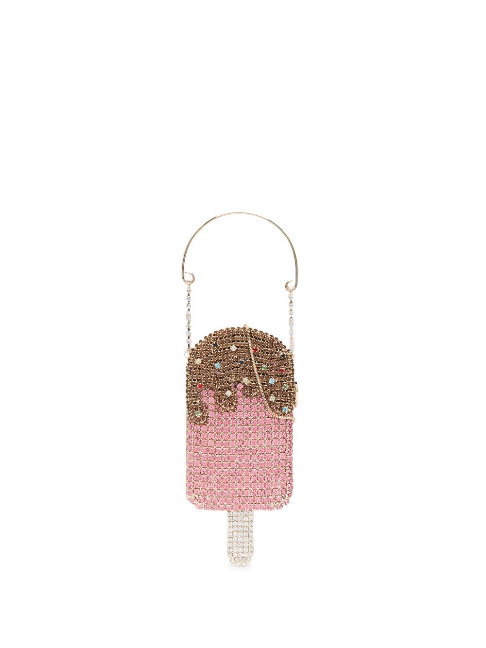 Rosantica Babies' Ice-cream Embellished Mini Bag In Gold