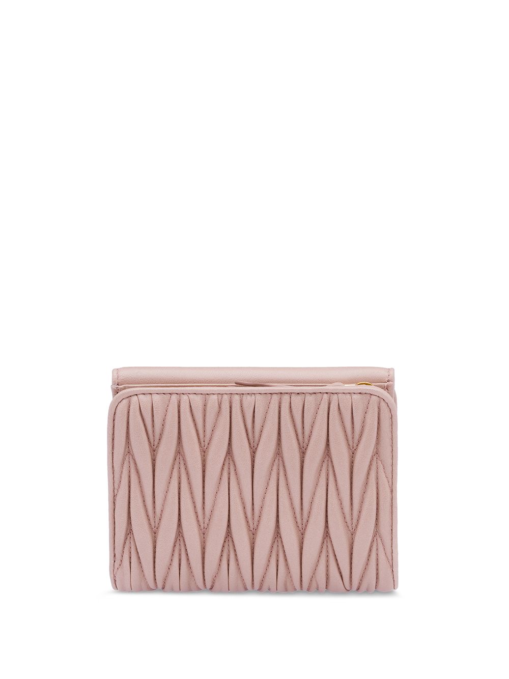 Miu Miu Portemonnee met logo - Beige