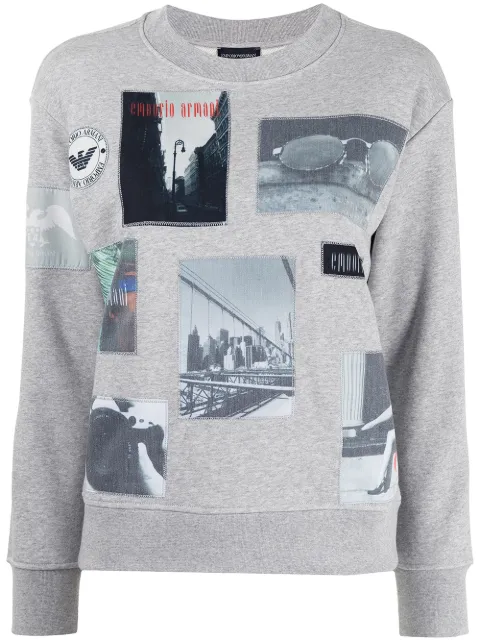 Emporio Armani photograph-print sweatshirt