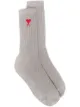 Image 1 of AMI Paris Ami de Coeur ribbed socks