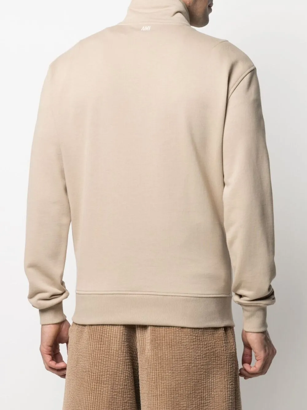 фото Ami paris толстовка на молнии с монограммой ami de coeur